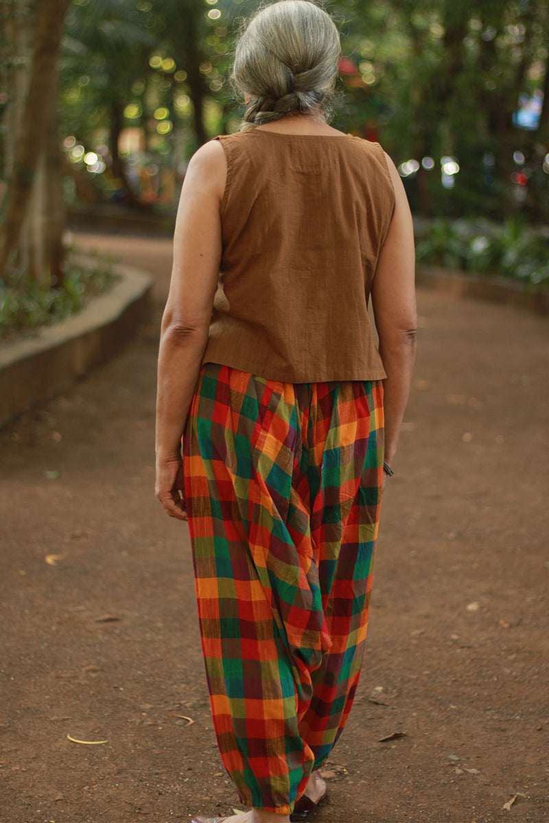 Wayfarer | Drop Crotch Unisex Pants | Checkered Medley
