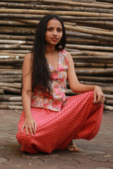 Wayfarer | Drop Crotch Unisex Pants | Rouge Checks