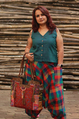 Wayfarer | Drop Crotch Unisex Pants | Checkered Medley