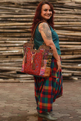 Wayfarer | Drop Crotch Unisex Pants | Checkered Medley