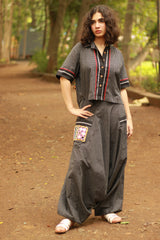 Wayfarer | Drop Crotch Pants | Noir Checks