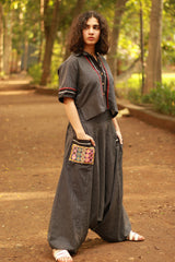 Wayfarer | Drop Crotch Pants | Noir Checks