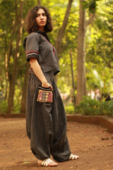 Wayfarer | Drop Crotch Pants | Noir Checks