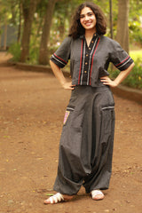 Wayfarer | Drop Crotch Pants | Noir Checks