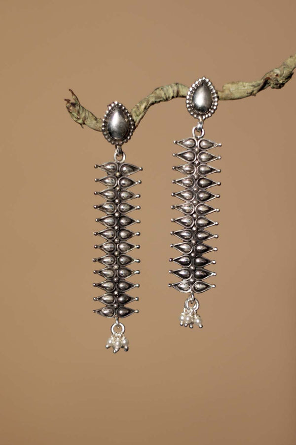 Sarva | Pure Silver Earrings