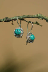 Golika | Pure Silver Earrings | Turquoise