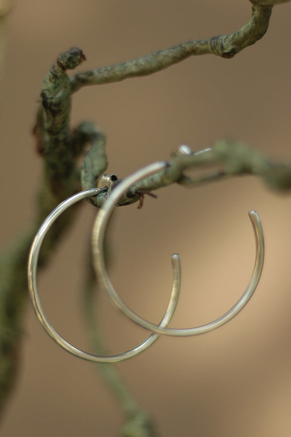 Plain Hoops | Pure Silver Earring