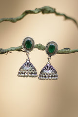 Harita Jhumka| Pure Silver Earring