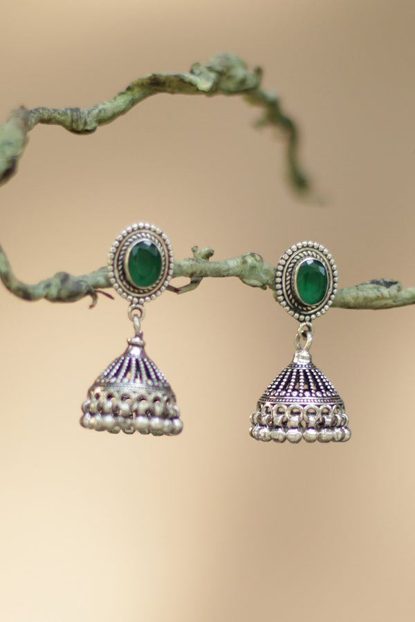 Harita Jhumka| Pure Silver Earring