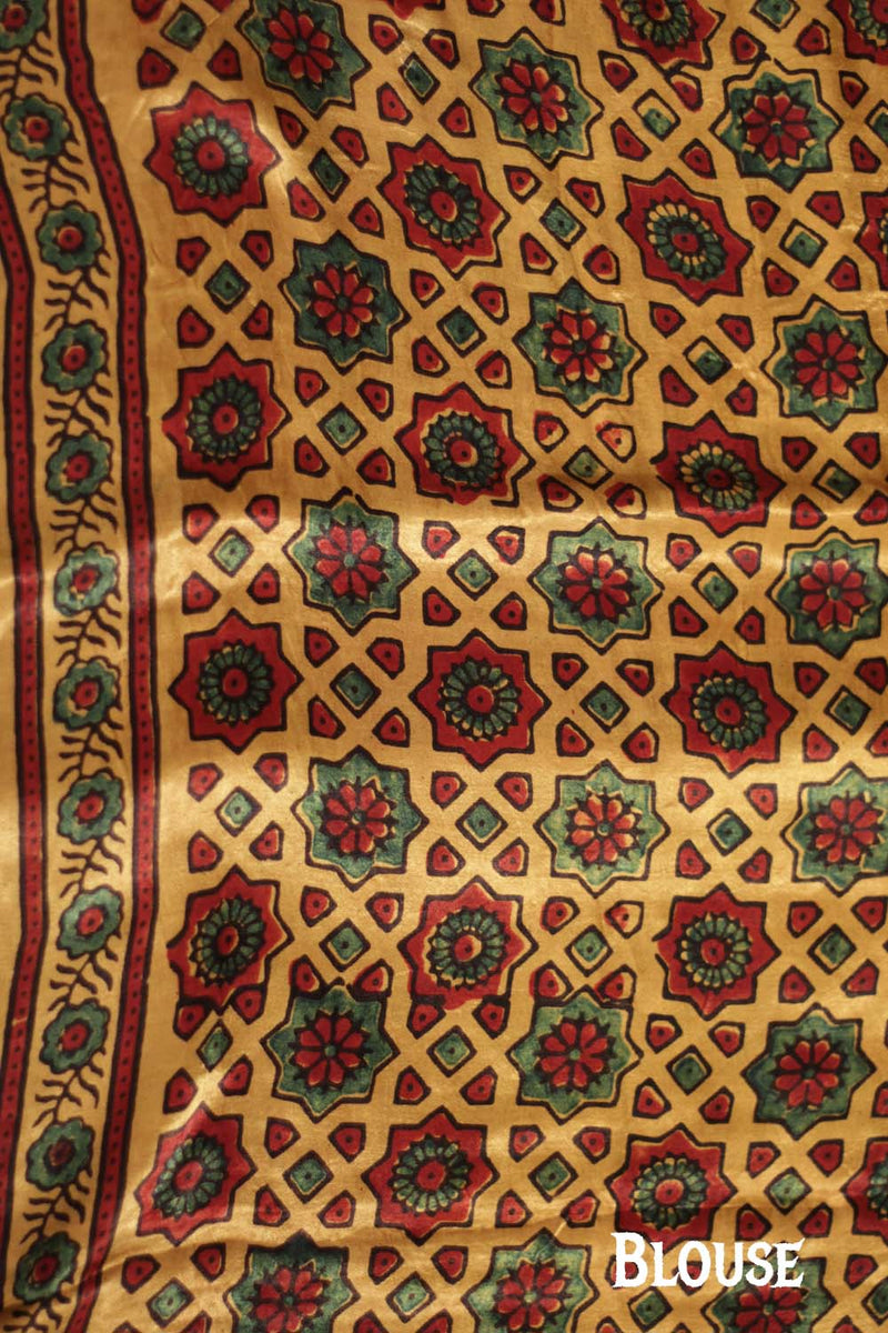 Bahaar | Ajrakh Modal Saree