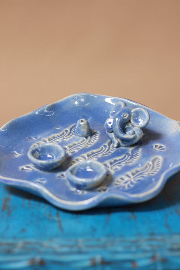 Mrudgandh | Ceramic Ganpati Thali