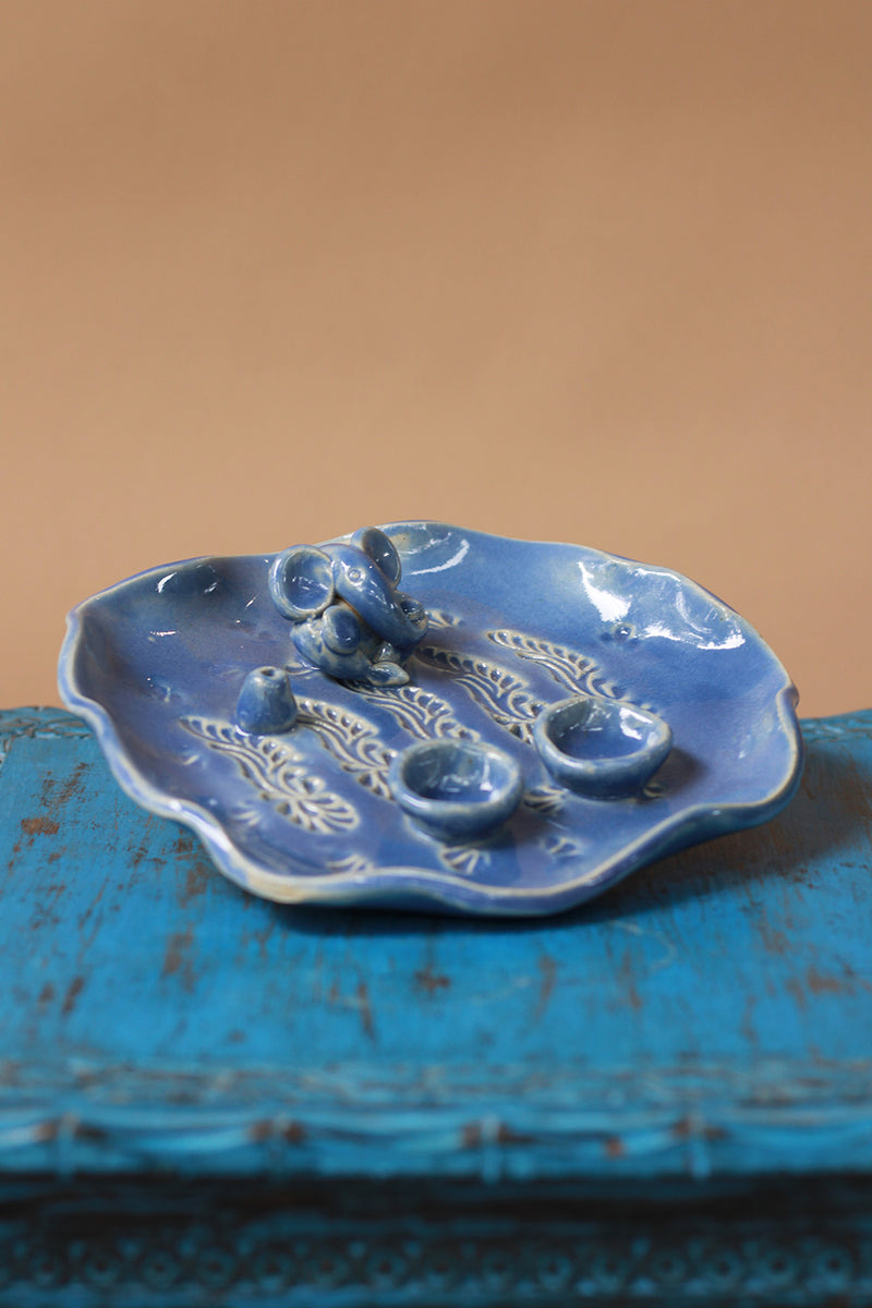 Mrudgandh | Ceramic Ganpati Thali