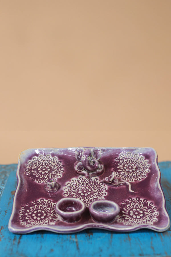 Mrudgandh | Ceramic Ganpati Thali