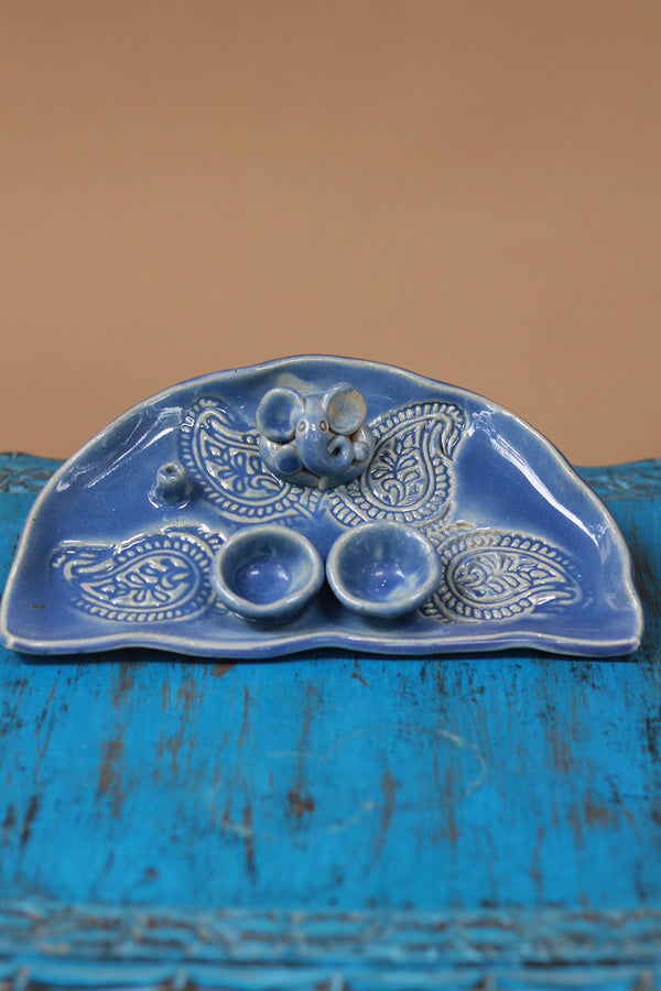 Mrudgandh | Ceramic Ganpati Thali