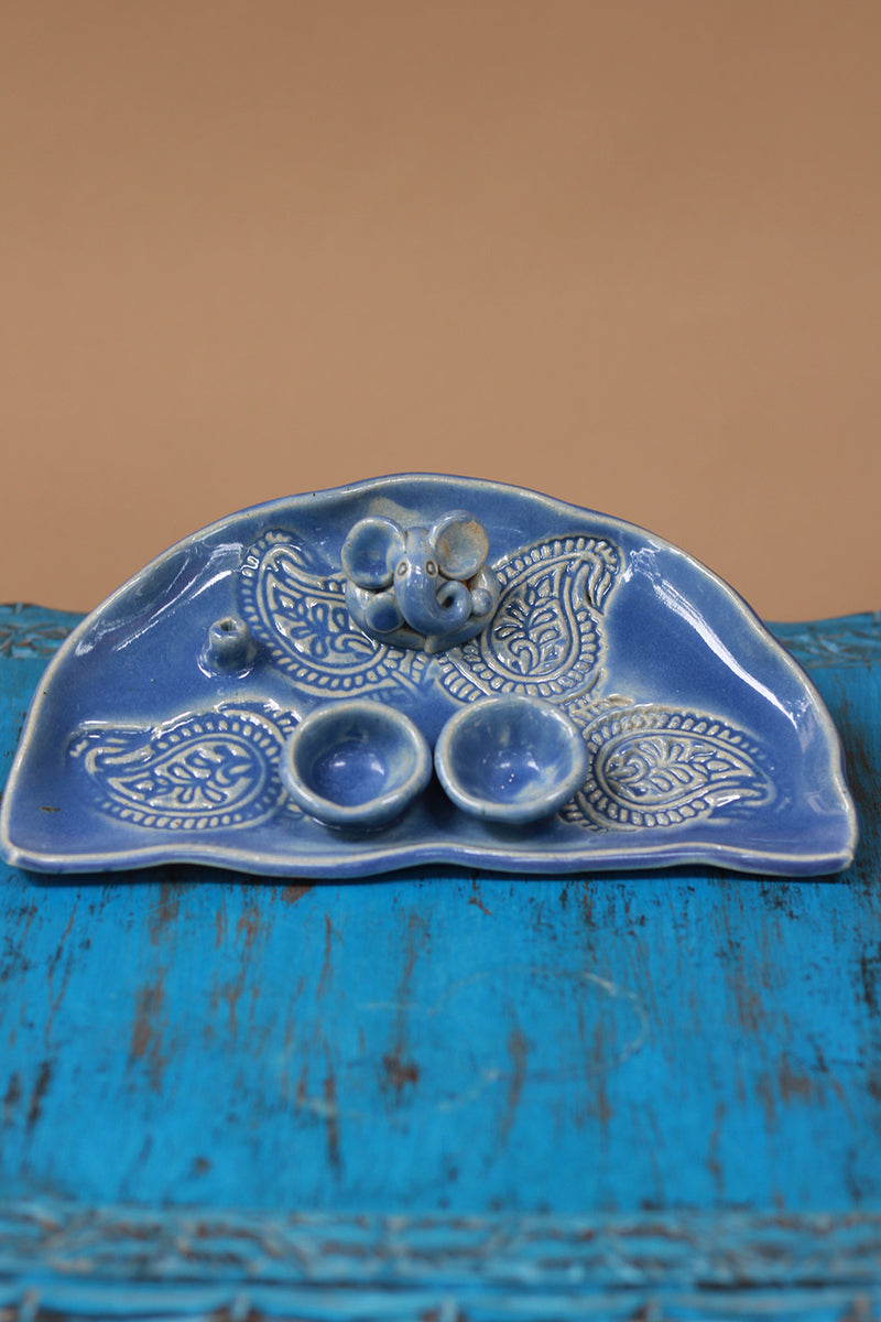 Mrudgandh | Ceramic Ganpati Thali