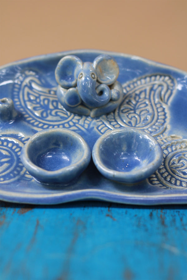 Mrudgandh | Ceramic Ganpati Thali