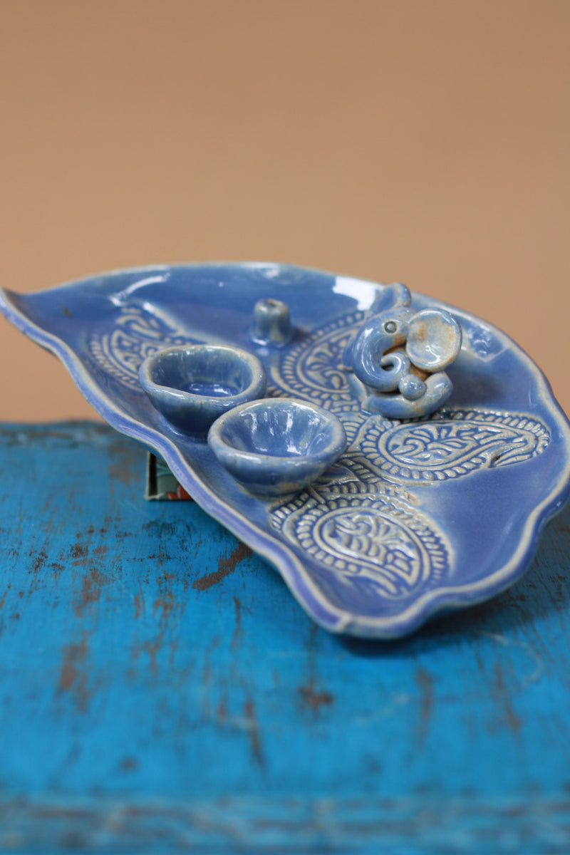 Mrudgandh | Ceramic Ganpati Thali