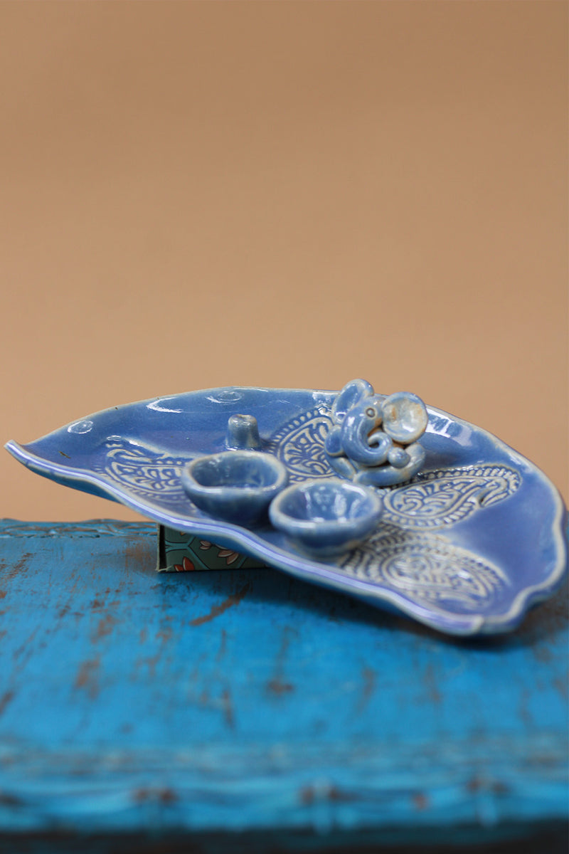 Mrudgandh | Ceramic Ganpati Thali