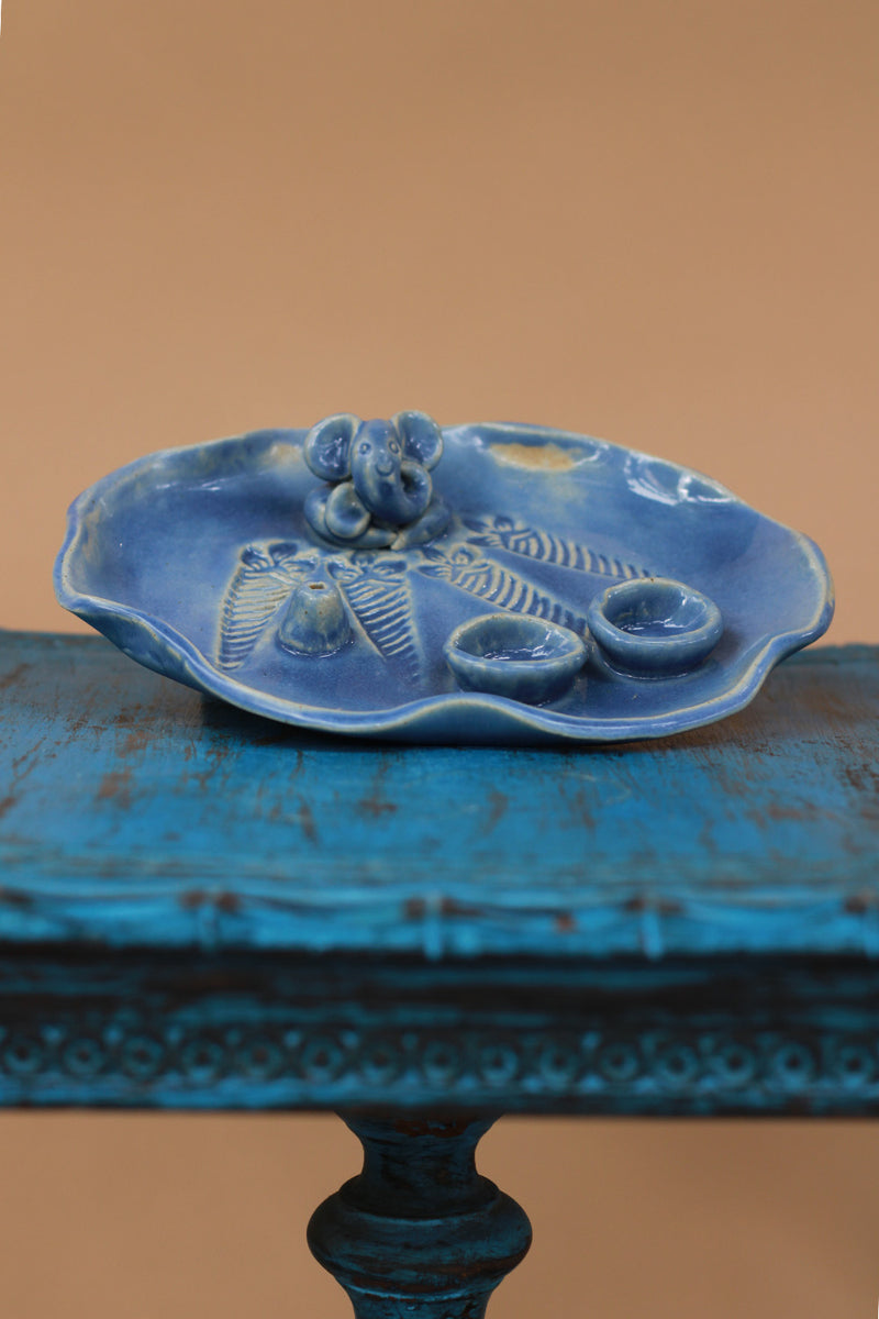 Mrudgandh | Ceramic Ganpati Thali
