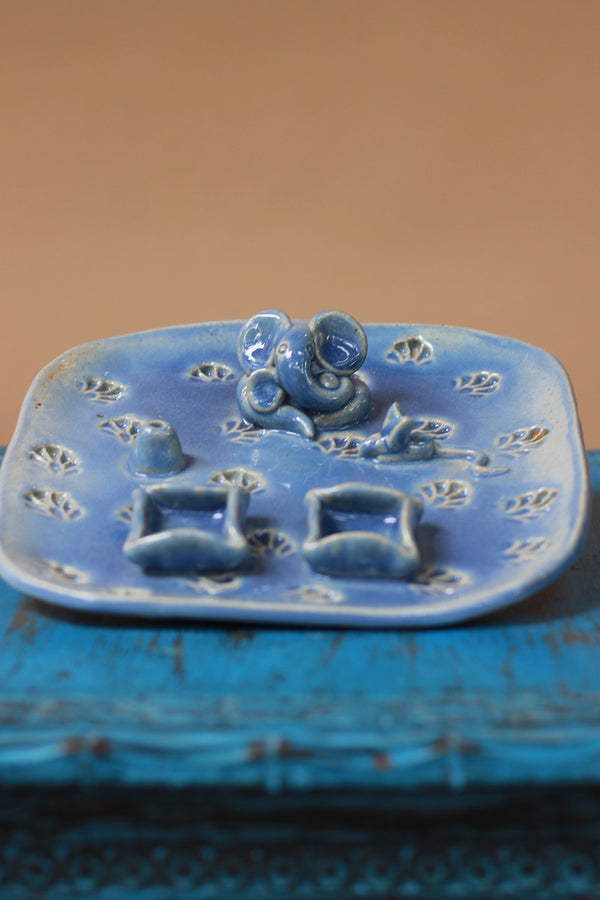Mrudgandh | Ceramic Ganpati Thali