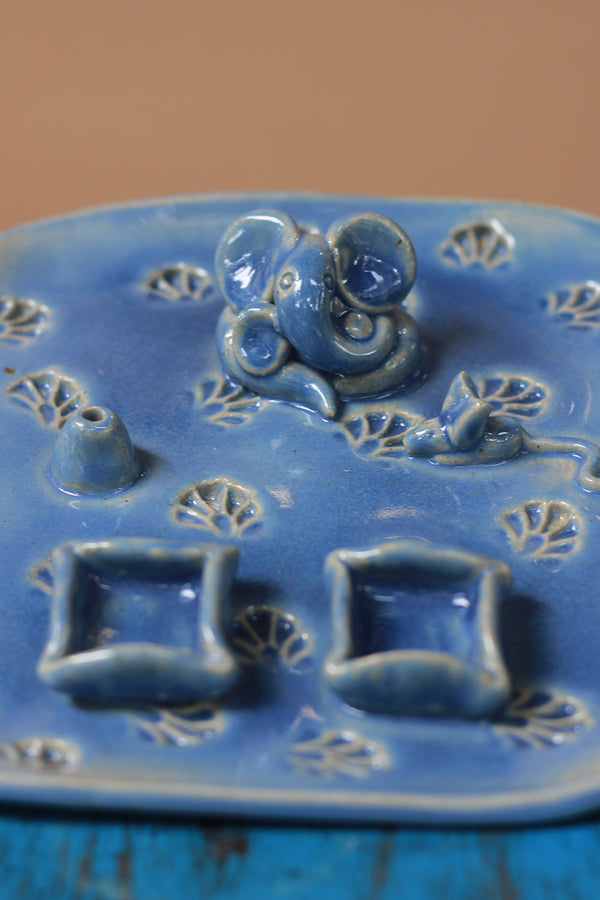 Mrudgandh | Ceramic Ganpati Thali