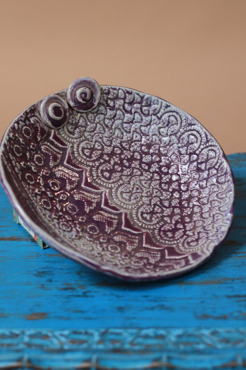 Mrudgandh | Ceramic Owl Platter