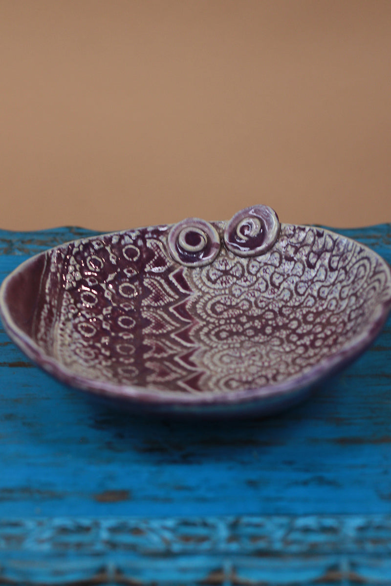 Mrudgandh | Ceramic Owl Platter