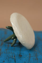 Mrudgandh | Ceramic Ring Holder Ochre Crackle Glaze