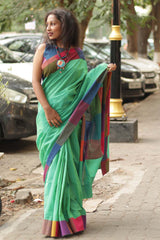 South Cotton Checks Saree