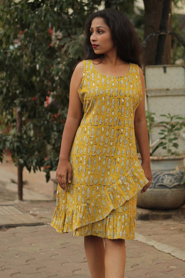 Manchali | Frilled Dress | Sunlit Fish