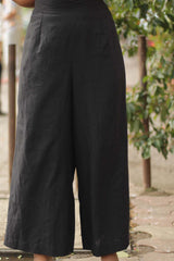 Wide Leg Pants- Intense Black
