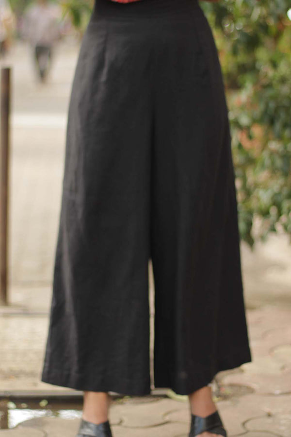 Saumya | Wide Leg Pants | Intense Black