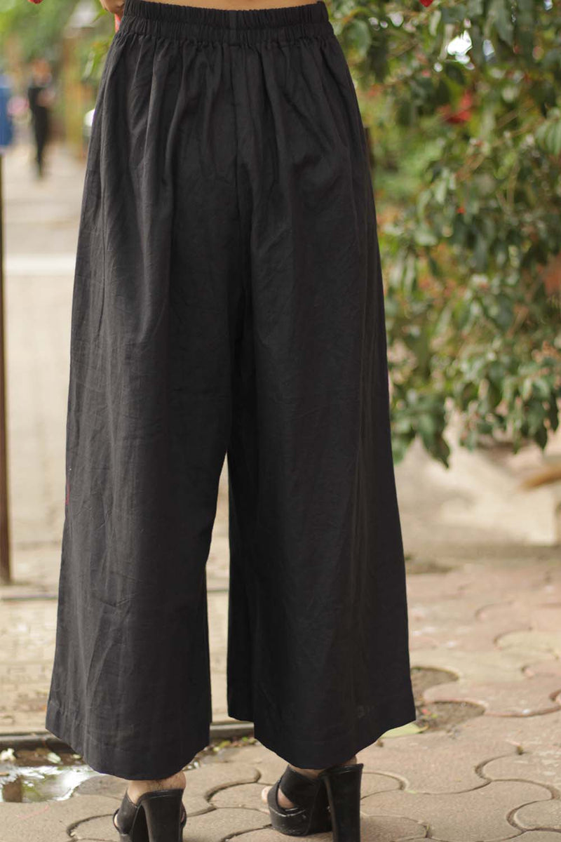 Wide Leg Pants- Intense Black