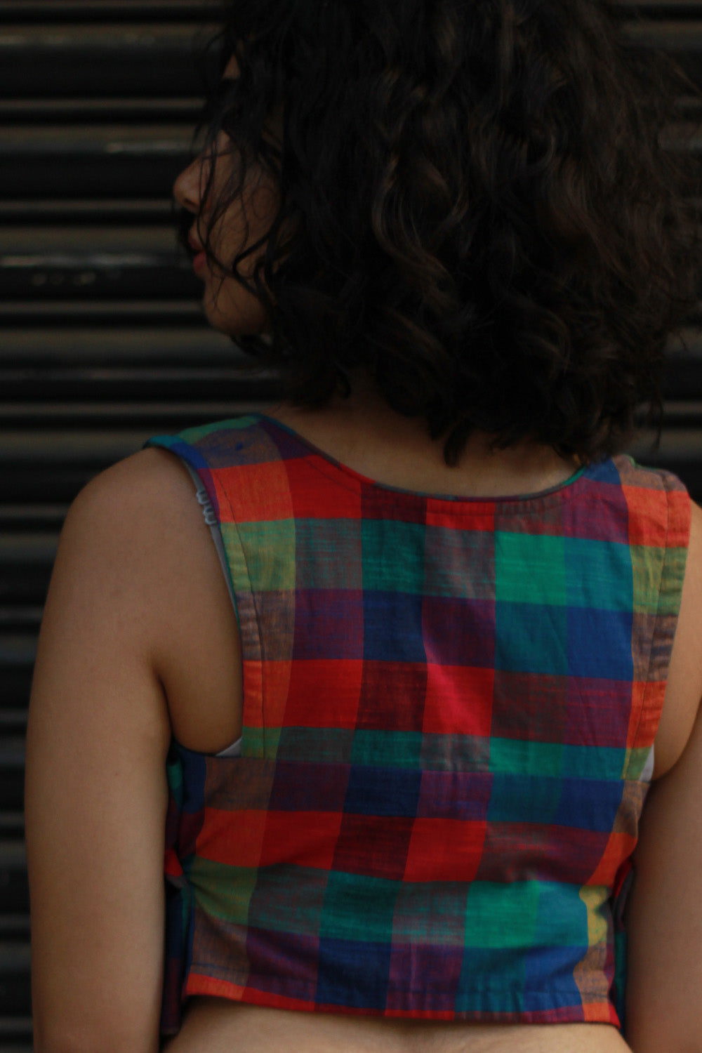 Racer Back Blouse | Madras Checks