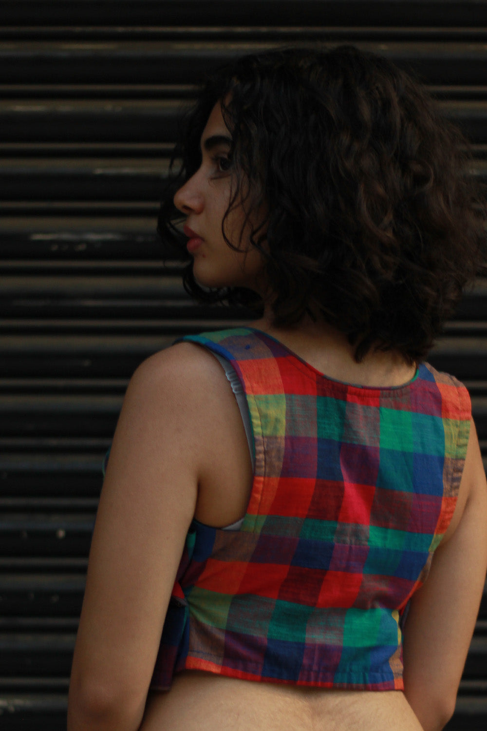 Racer Back Blouse | Madras Checks