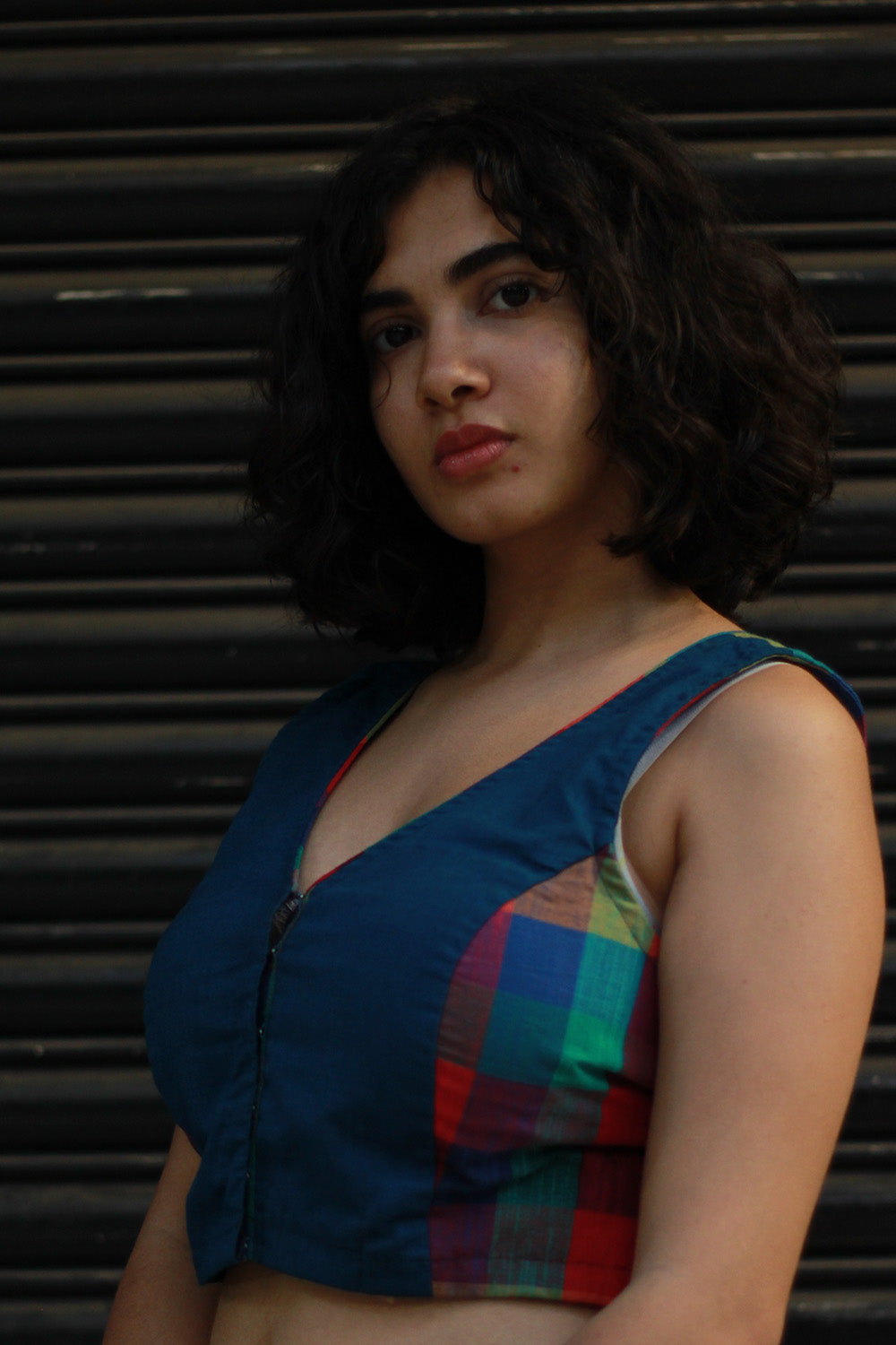Racer Back Blouse | Madras Checks