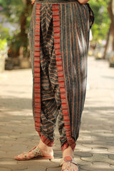 Shubhra | Dhoti Kurta Co-Ord Set | Trikon Ajrakh | Indigo