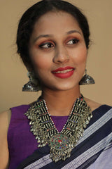 Champa Silver Jhumka Earrings