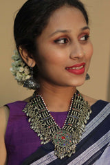 Champa Silver Jhumka Earrings
