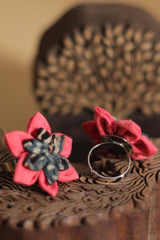 Chulbuli | Florette Rings | Red