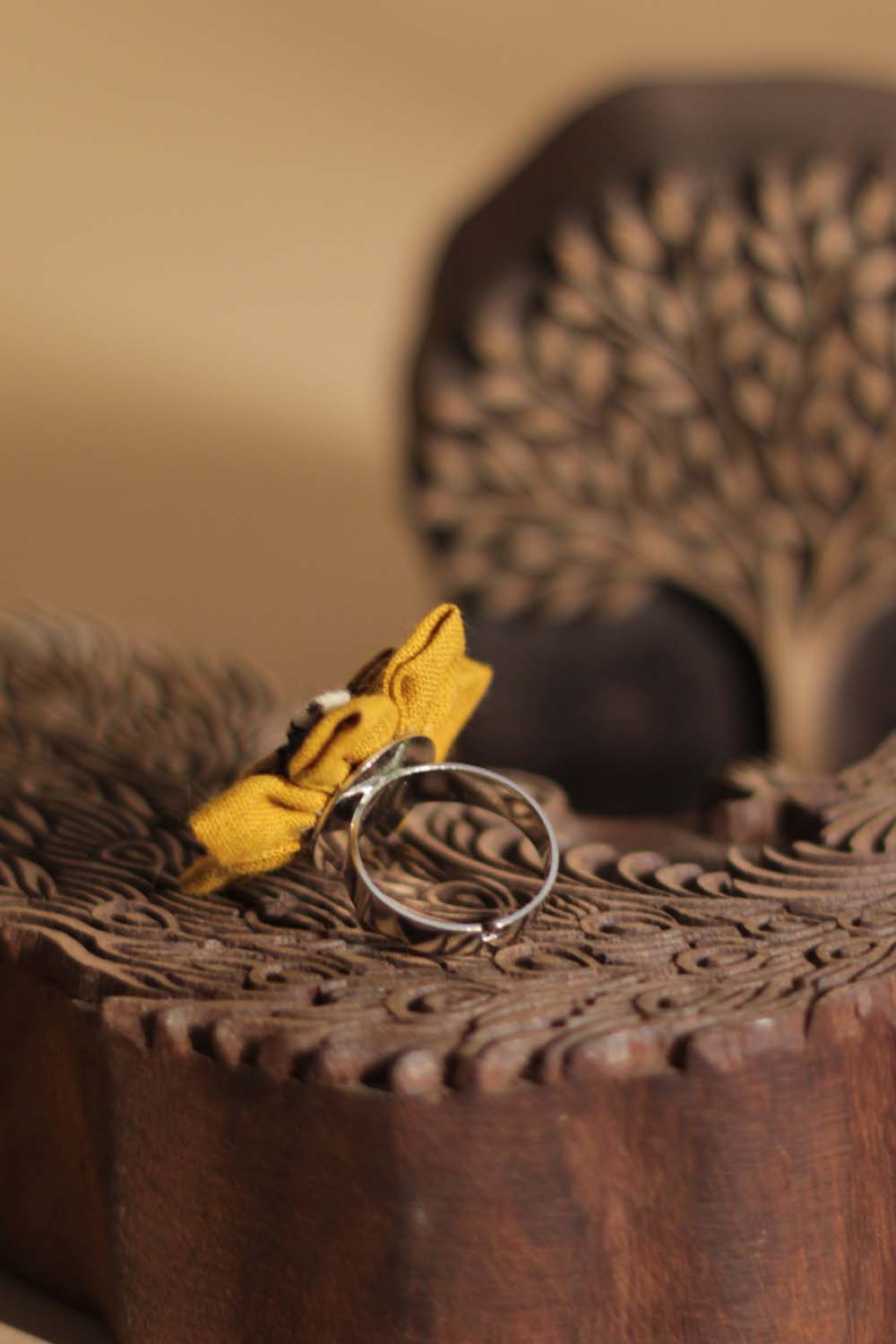 Chulbuli | Florette Rings | Mustard