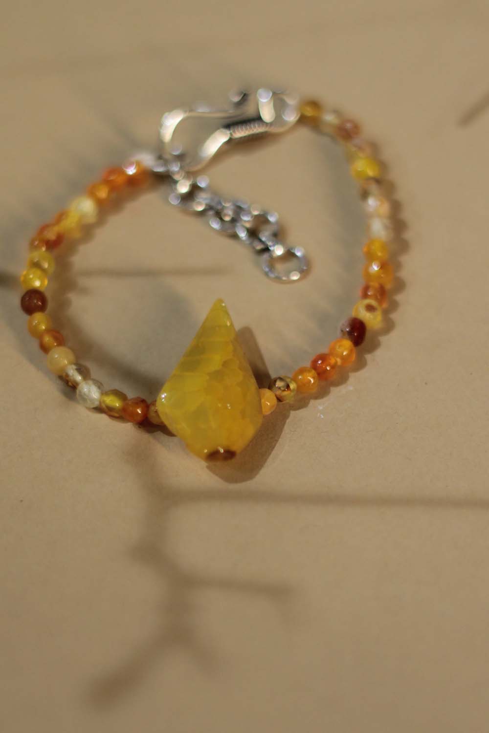Bracelet | Honey flat Agate