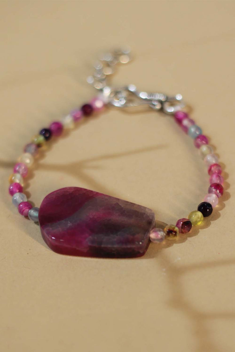 Bracelet | Magenta & Pink Agates