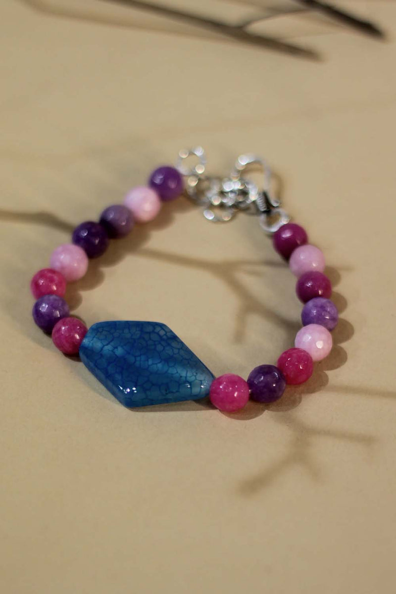 Bracelet | Blue & Purple Agates