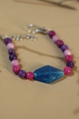 Bracelet | Blue & Purple Agates