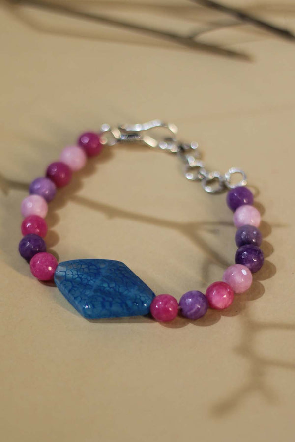 Bracelet | Blue & Purple Agates