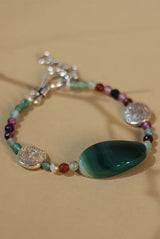 Bracelet | Pink & Green Agates