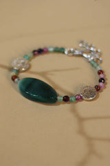Bracelet | Pink & Green Agates