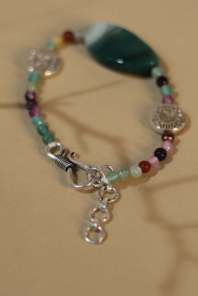 Bracelet | Pink & Green Agates