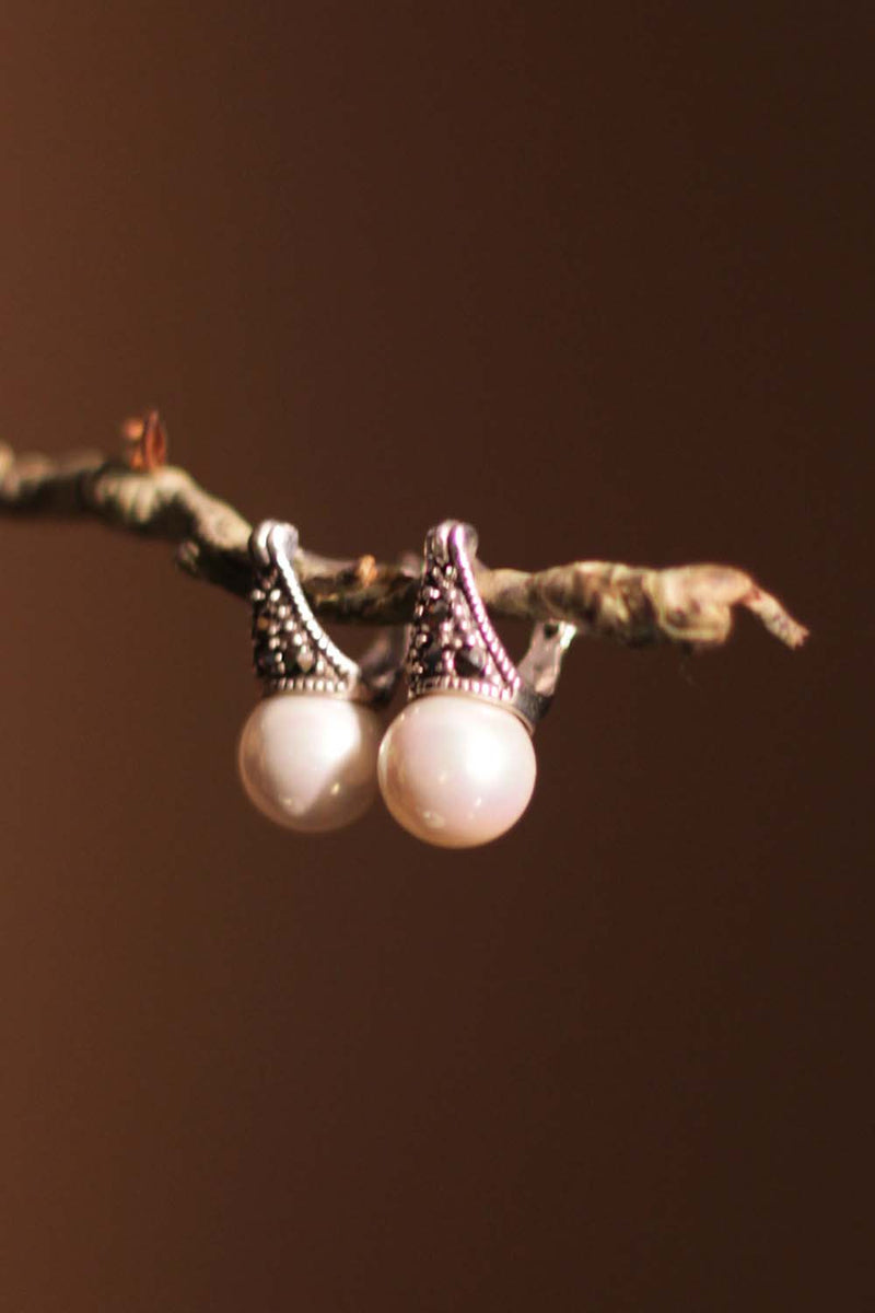 Tarini | Pure Silver Earrings | Large